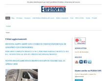 Tablet Screenshot of euronorma.it